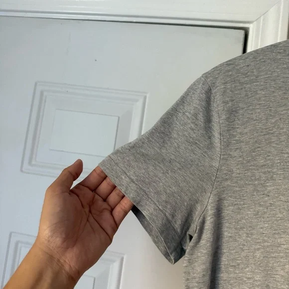 ASKET heather grey crew neck short sleeve tee t-shirt